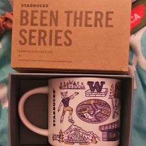 Starbucks Campus Collection Mug with Purple and Black Design University Of Washi